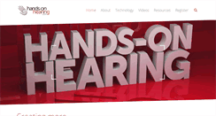 Desktop Screenshot of handsonhearing.com